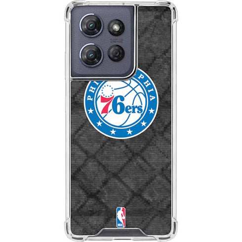 NBA Philadelphia 76ers Black Rust Moto G Play 5G (2025) Clear Case